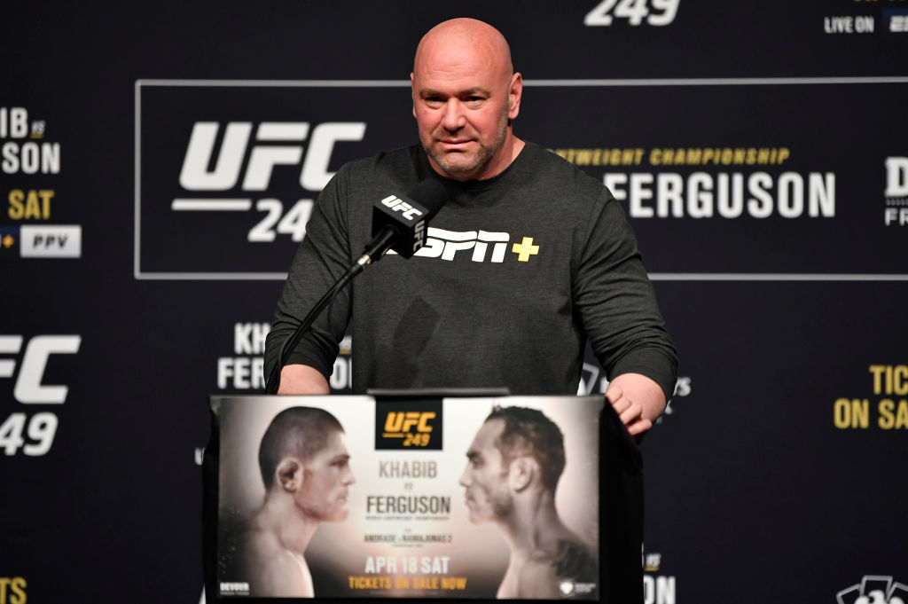 The spread of the coronavirus is putting Khabib Nurmagomedov and Tony Ferguson's UFC title fight in jeopardy, but Dana White is confident it will proceed as planned