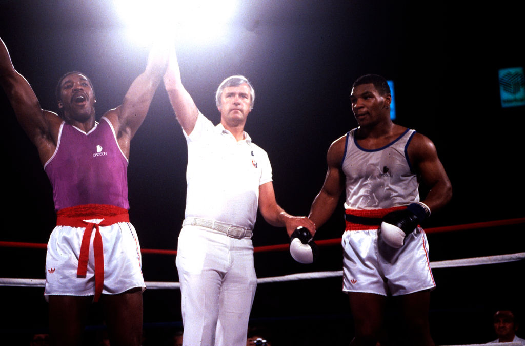 Mike Tyson, Henry Tillman At Summer Olympics Boxing Trials