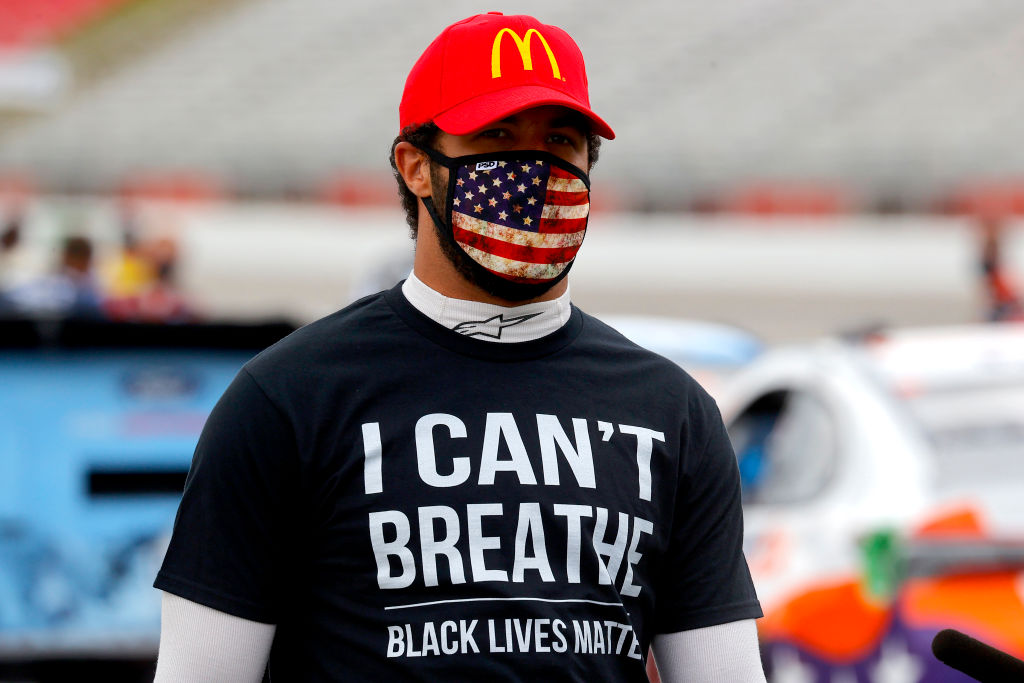 Bubba Wallace is taking a stand in the Black Lives Matter movement by giving his race car a new paint job for Wednesday night's race.