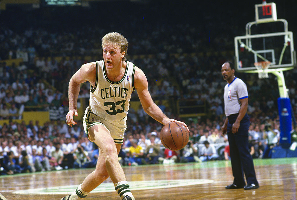Larry Bird wore 33 for the Boston Celtics, inspiring a man to request a 33-year prison sentence.