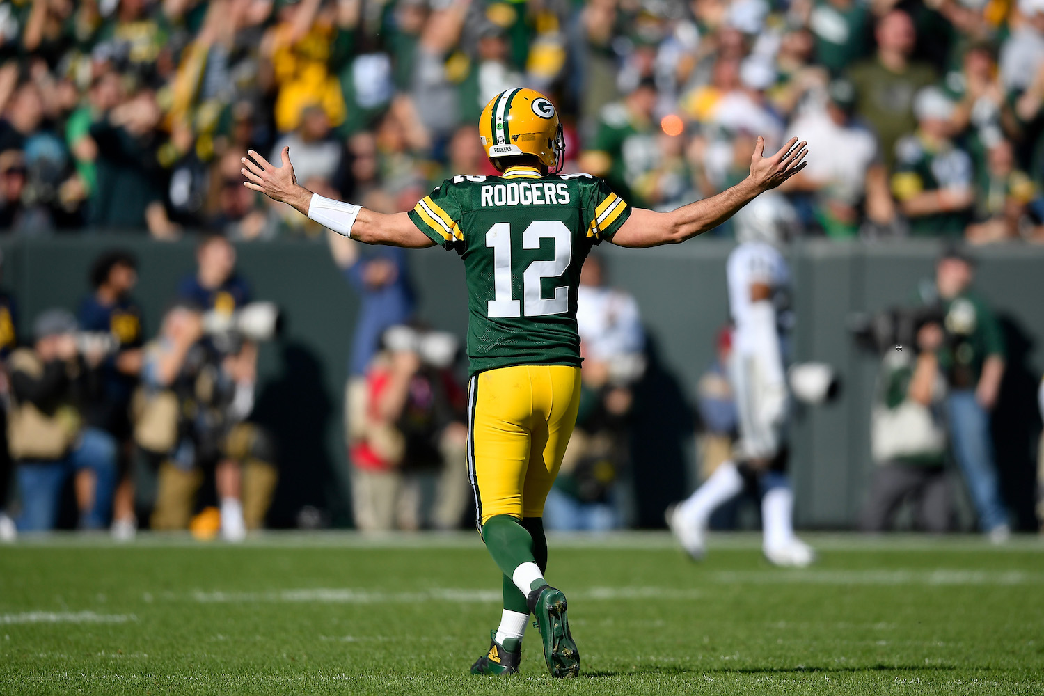 Aaron Rodgers wears a thong