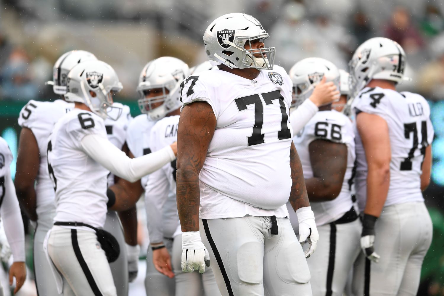 With Trent Brown landing on the reserve/COVID-19 list again, the Raiders will once again be without their $66 million star right tackle.