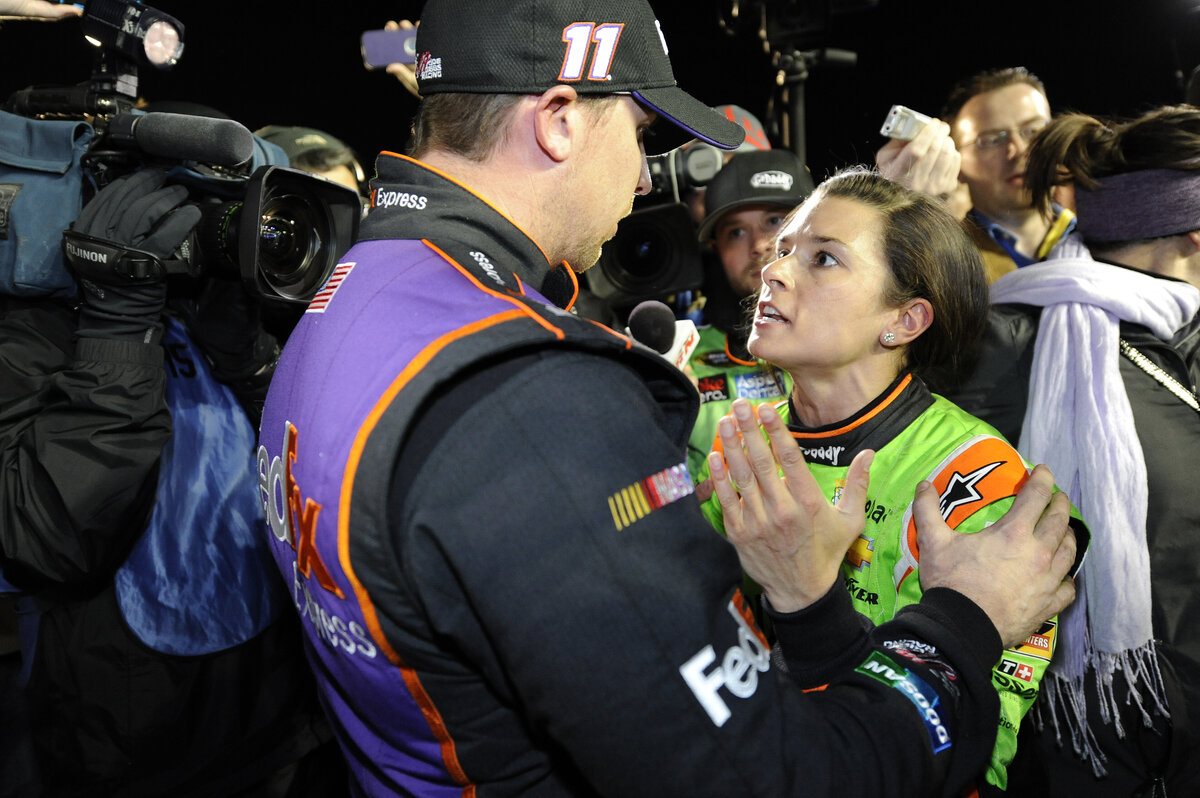 NASCAR drivers Danica Patrick and Denny Hamlin famously had a verbal altercation during the 2015 Daytona 500. What happened between the two?