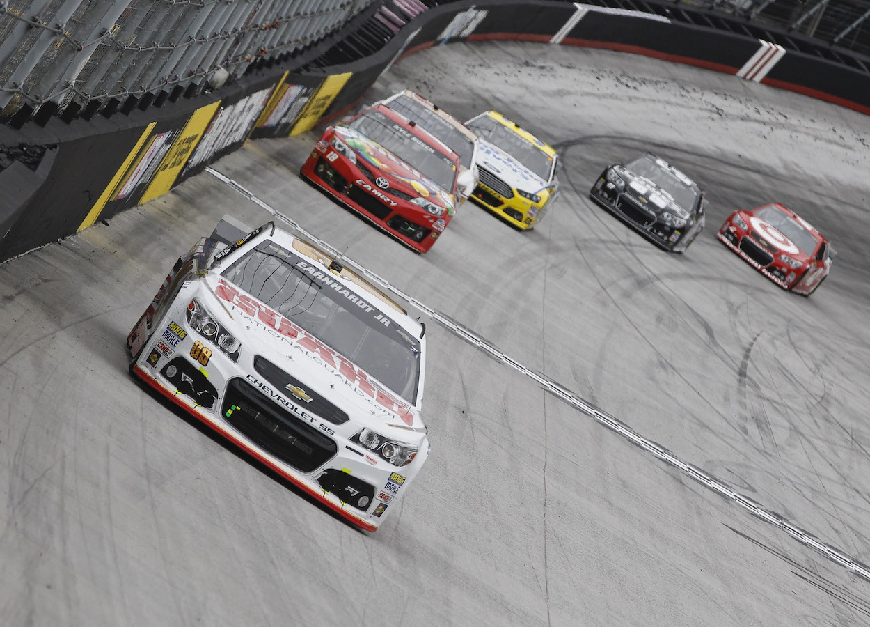 Dale Earnhardt Jr. leads pack of drivers at Bristol in Cup Series race