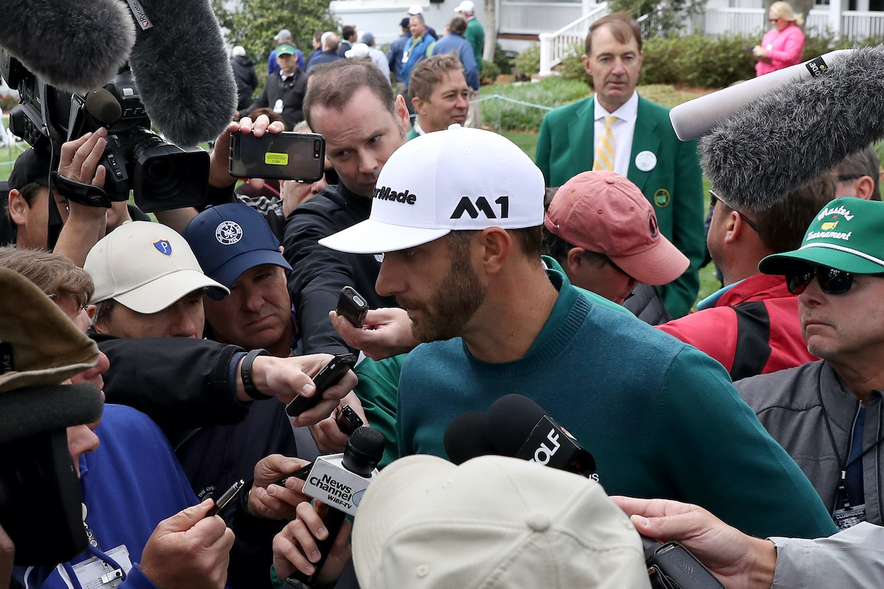 Dustin Johnson could've been a Masters champion a few years before 2020, but a rain storm and a flight of stairs got in his way.