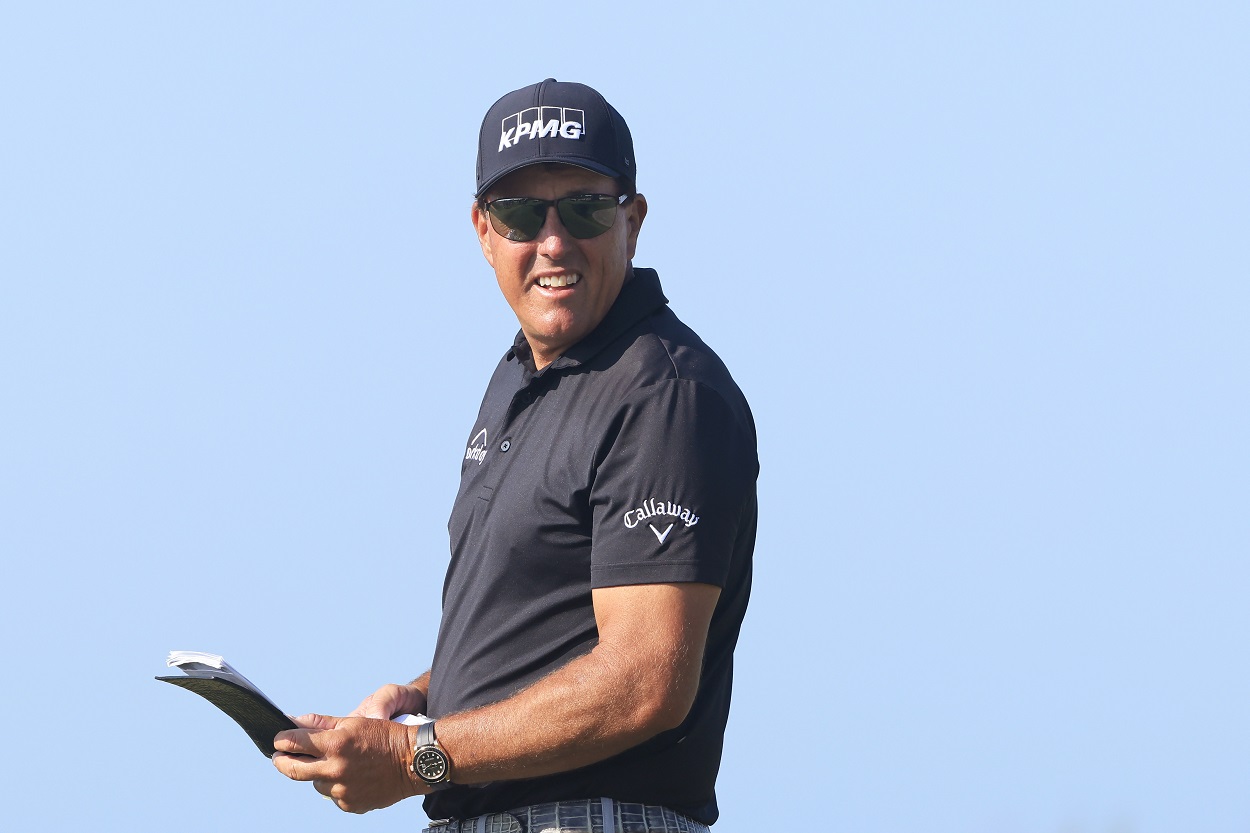 Phil Mickelson during the second round of the 2021 PGA Championship