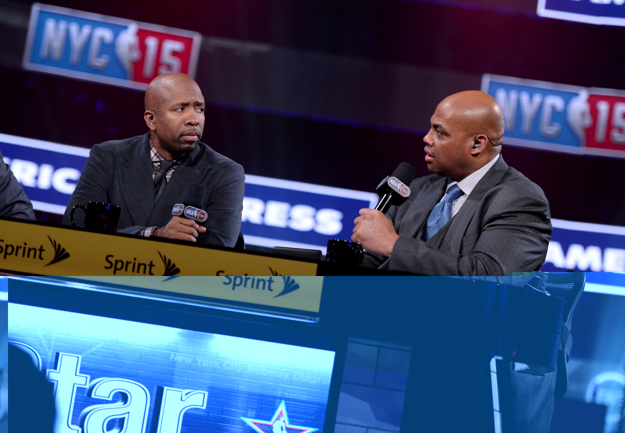 'Inside the NBA' stars and former NBA players Kenny 'The Jet' Smith and Charles Barkley.