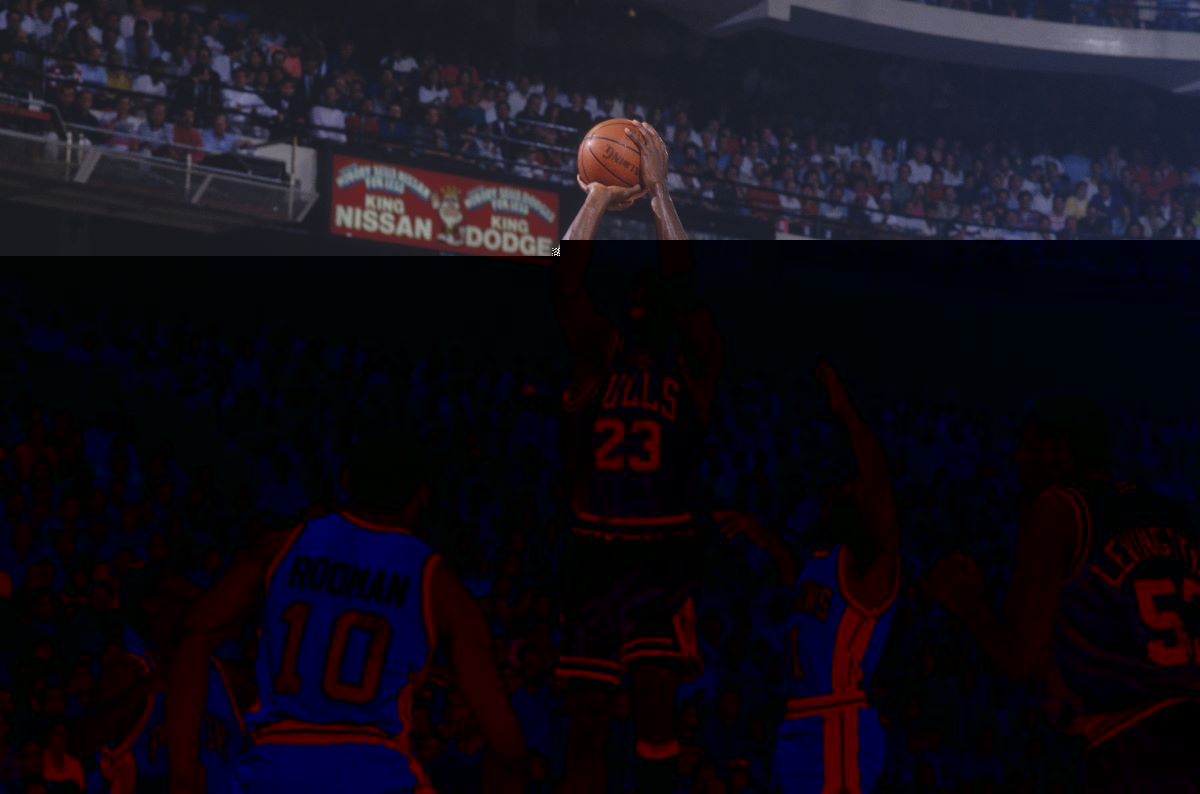 Michael Jordan Pistons Bulls Dennis Rodman