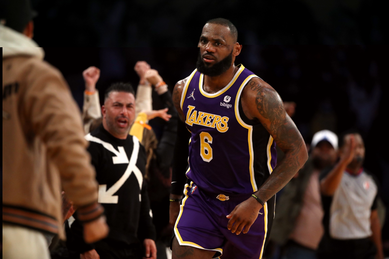 LeBron James of the Los Angeles Lakers.