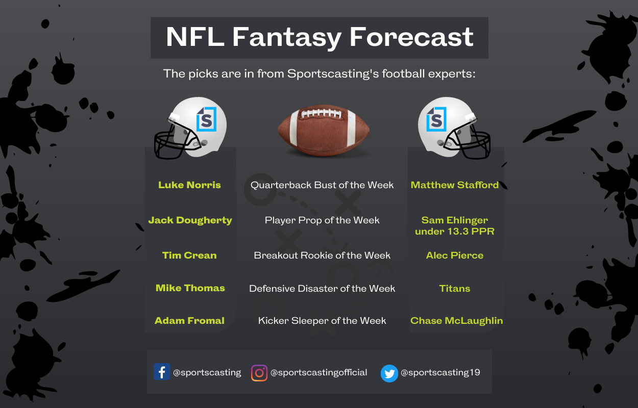 2022 NFL Week 9 Sports7 Fantasy Football Forecast