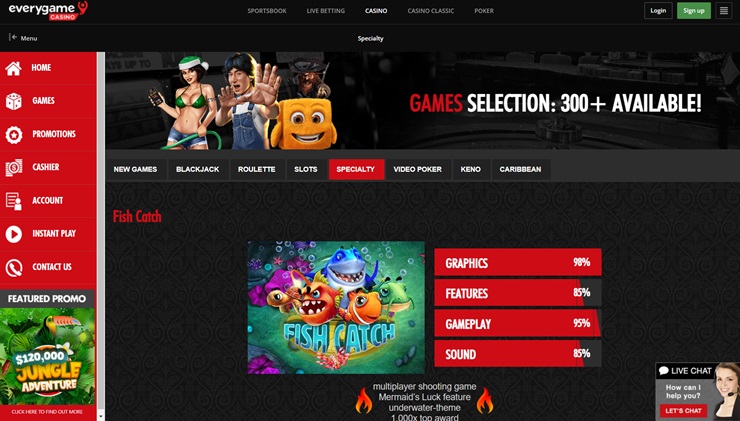 Everygame casino fish game gambling site 
