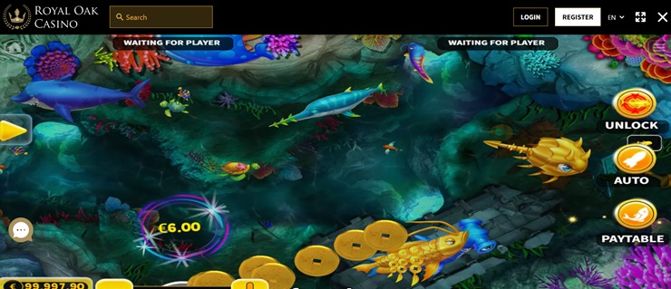 Royal Oak casino golden dragon fish game