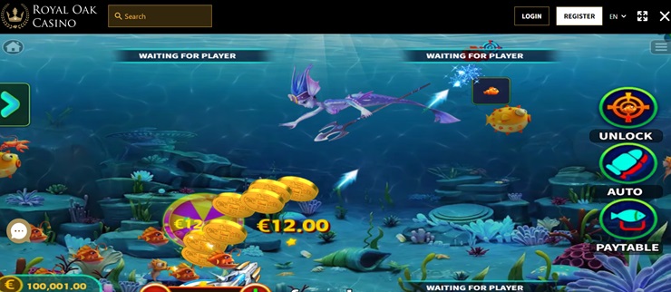 Royal Oak casino mermaid hunter fish game