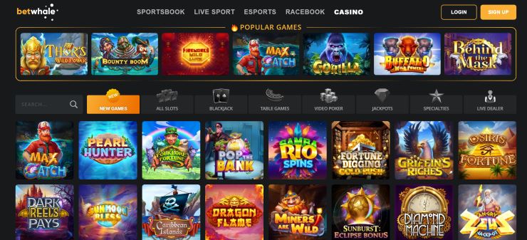 BetWhale - top online casino in NV