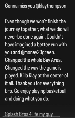 Klay Thompson Posts Farewell Message to Golden State Warriors, Fans NBA
